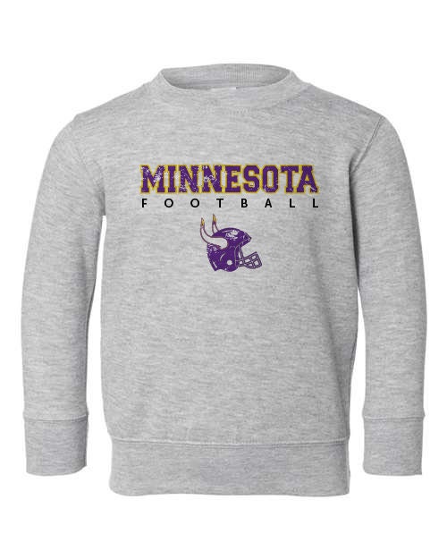 Kids Minnesota Football Sweatshirt Toddler Football Fan Kids Minnesota
