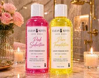 Clean Kitty Luxe Feminine Wash | Jojoba Oil, pH Balanced, Sensitive Skin Care