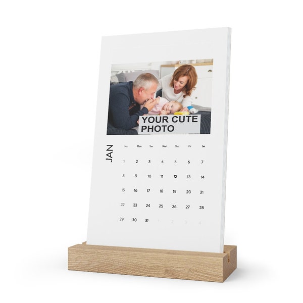 Custom Desk Calendar Etsy