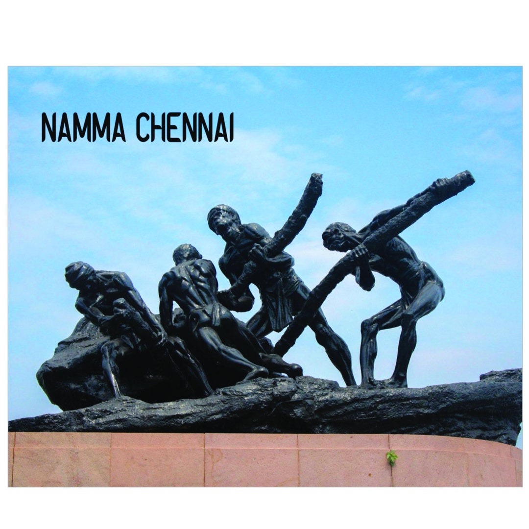 Chennai Tamil Wall Art Tamil Art Beautiful Labor Statue Etsy