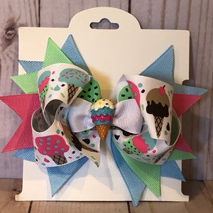 Ice Cream Dream Hair Bow
