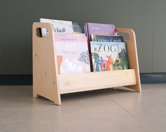 Montessori Bookshelf: Birch Plywood Front-Facing Kids Bookcase