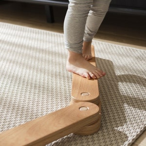 Wooden Balance Beams [USA/CA only] | Montessori Toy | Gift for Kids | Indoor & Outdoor Activity Toy