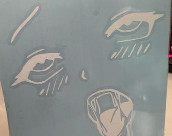 Anime Ahegao car vinyl/sticker