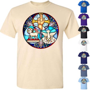 Holy Trinity V3 DTG PRINT Men TShirt S M L XL 2XL 3XL 4XL 5XL