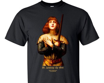 Saint Joan of Arc V2 DTG PRINT Men TShirt S M L XL 2XL 3XL 4XL 5XL