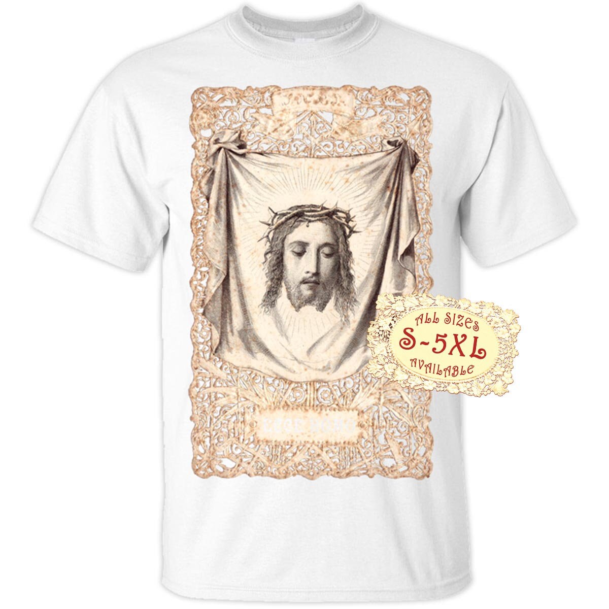 【ビックデザイン】JESUS CHRIST PRINT S/S Tee Print S/S Tee (JESUS)【2 Colors Available】｜COOTIE