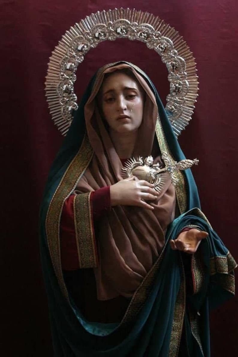 Our Lady of Sorrow V37 Poster Print Art Home Wall Decor Catholic ...