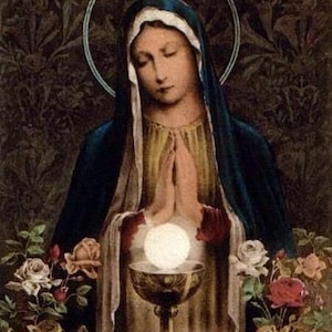 Mary Mother of God V39 Poster Print Art Home Wall Decor Catholic Painting