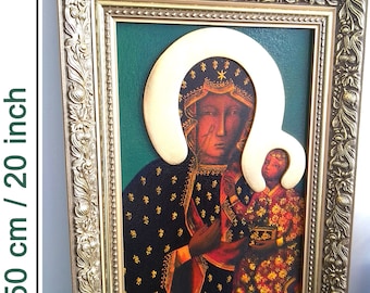 イエス・キリストの復活。19 世紀のロシア正教の手描きアイコン、木製