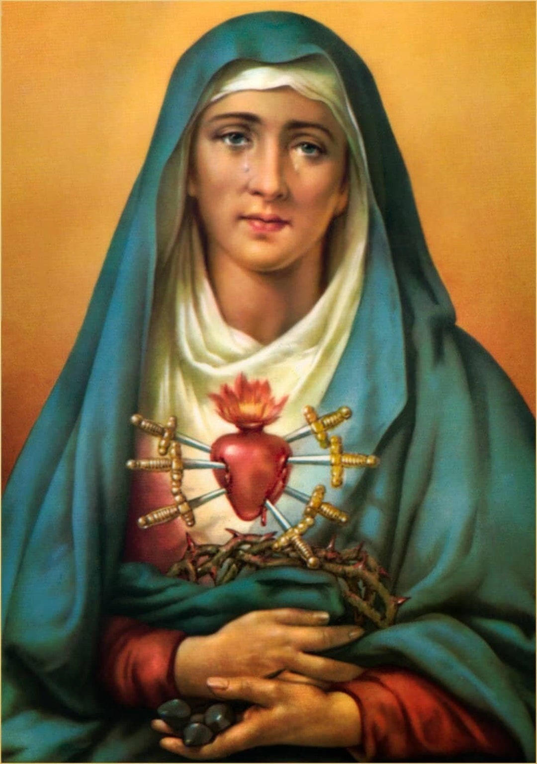Our Lady of Sorrow V5 Poster Print Art Home Wall Decor Catholic ...