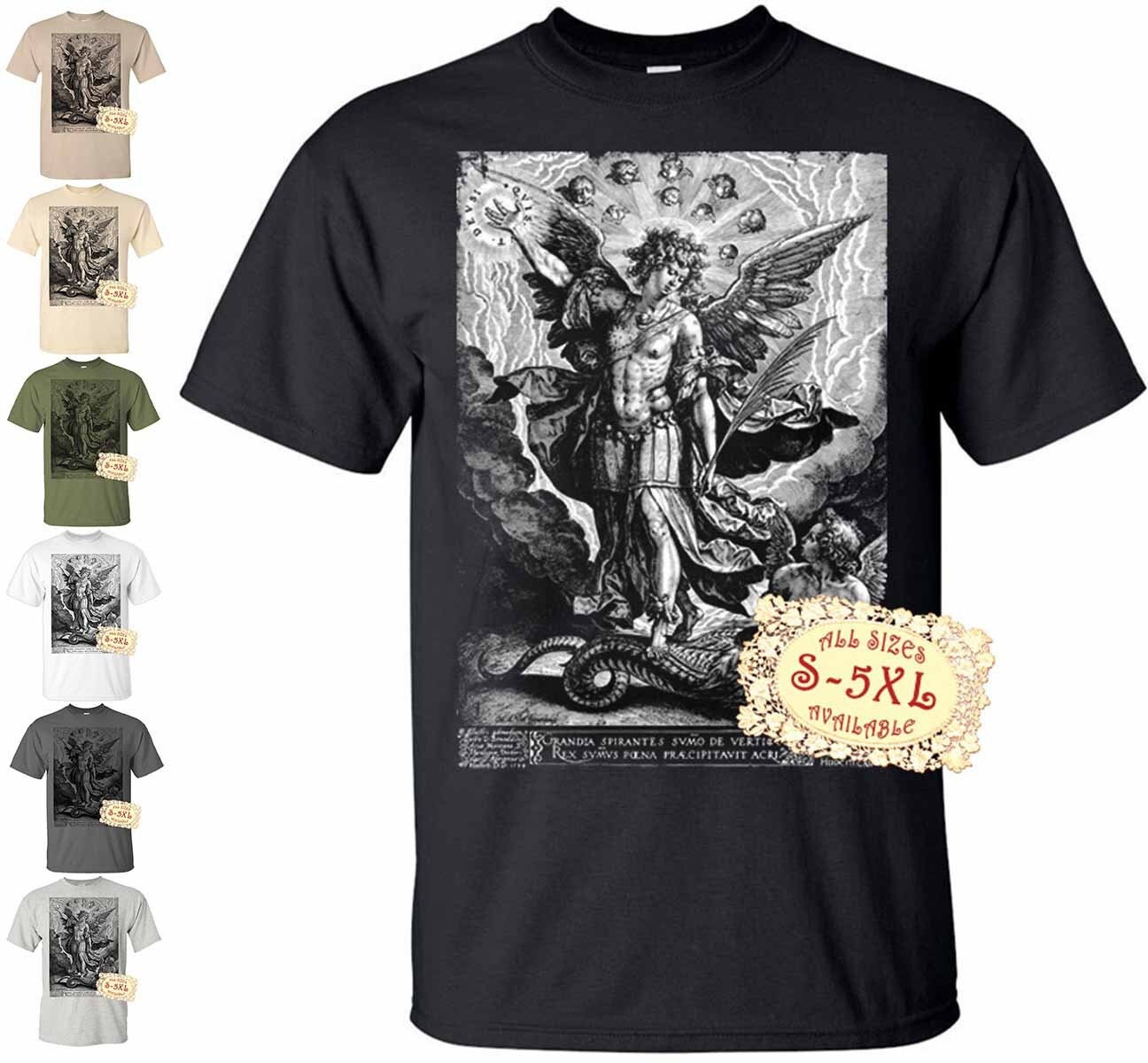 Saint Michael Archangel Archangelus Defeating Satan 1588 in a - Etsy