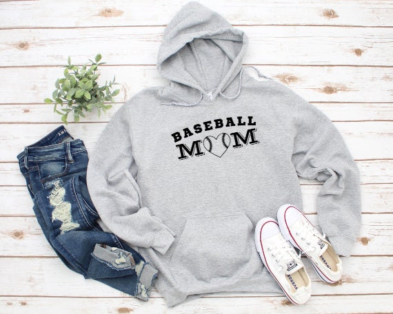 Baseball Mom Hoodie Sweatshirt Team Mom Gift Gift for Mom Baseball Apparel for Moms Etsy Canada