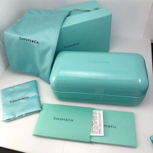 Tiffany & Co. Sunglass Case, Teal Large Tiffany Eyeglass Case