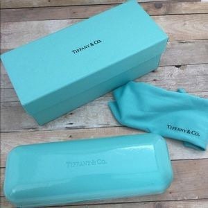 Tiffany & Co. Sunglass Case, Teal Small Tiffany Eyeglass 