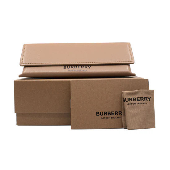 Burberry Sunglass Eyeglass Case MEDIUM Authentic Clamshell Glasses