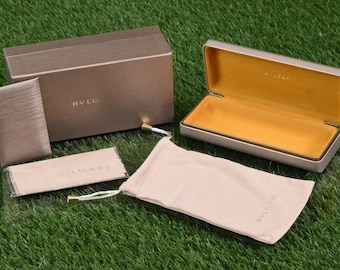 BVLGARI Sunglass Eyeglass Case Medium Authentic Clamshell Glasses