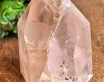 Rose Quartz Point Polished Top Rose Quartz Point the Self Love