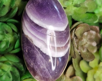 Chevron Amethyst Pendant