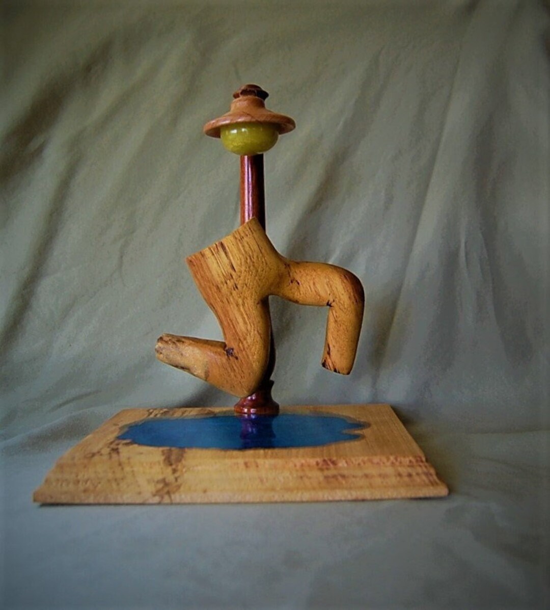 Unusual Wood Sculpture, Wood Art, Wood Carving Art. One of a Kind Wood