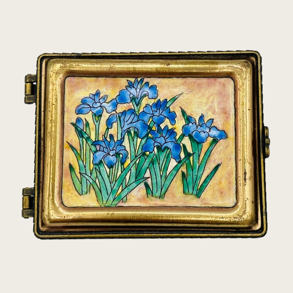 Kelvin Chen Vintage Enamel Hand Painted Copper Trinke… Gem