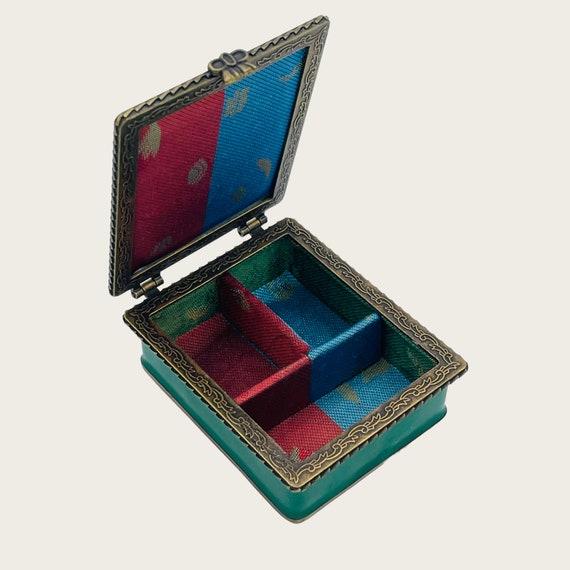 Kelvin Chen Vintage Enamel Hand Painted Copper Trinke… Gem