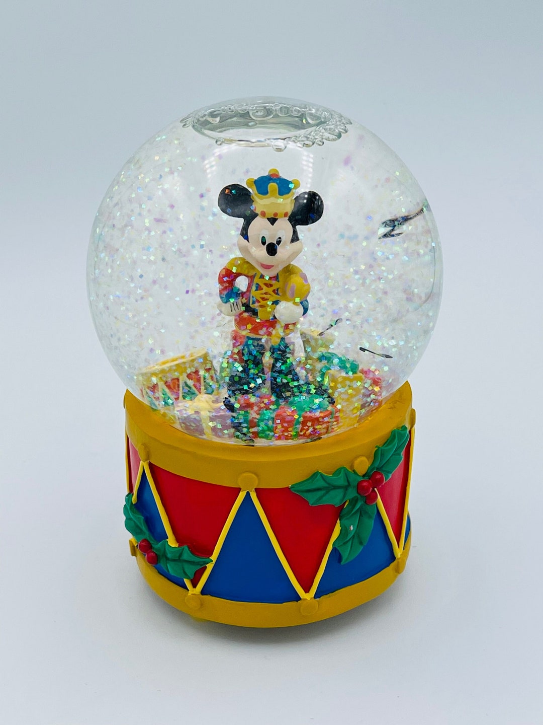 Vintage DISNEY Musical Snow Globe Mickey Mouse Parade of the Etsy