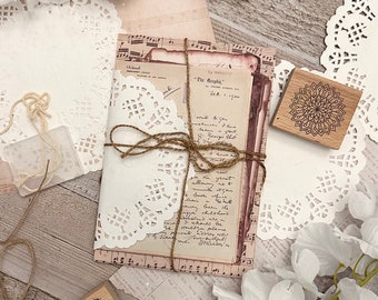 Mixed Paper Pack, Vintage Style Collage Paper, Scrapbooking Paper, Journal Paper, Junk  Journal Supplies, Journal Ephemera, Card Making