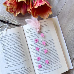 Acrylic Bookmarks  Pink Mushroom Bookmarks  Pink Acrylic Bookmarks  Bookmarks  Soft Girl Aesthetic Bookmarks  Bookish Gifts
