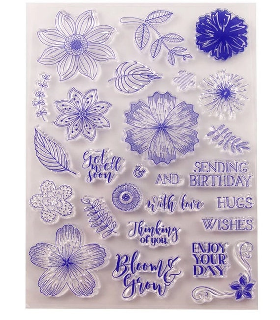 Arbuya Tampons Transparents Pour La Fabrication De Cartes De