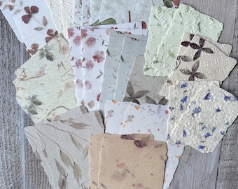 Mixed Paper Pack - Assorted Collage Paper - Texture Paper - Embossed Papers - Decorative Paper - Embellishment - Craft Paper - Scrapbooking