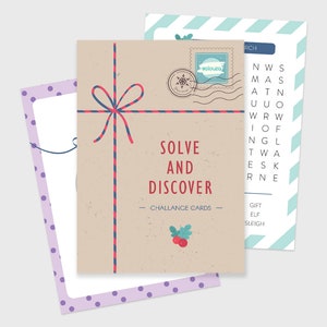 Cartes d'activités pour enfants "Résoudre et découvrir"