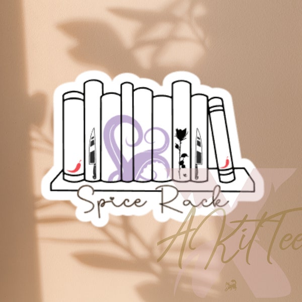 Spicy Book Sticker || Smutty Bookish Stickers || Spice Rack Sticker for Kindle
