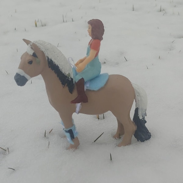 Schleich Horse And Tack (does not come with a rider but does come with the horse)