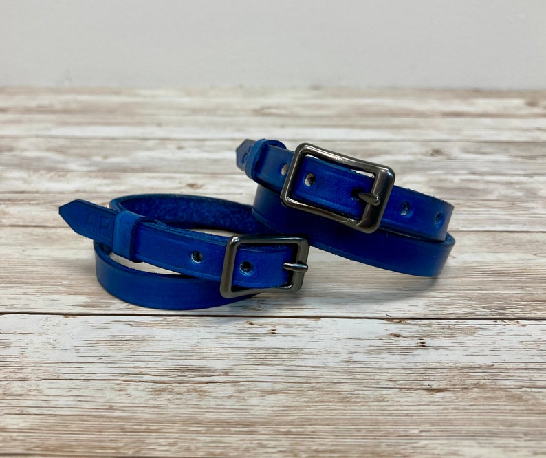 Colored Spur Straps English Spur Strap Set pair Hand Dyed Etsy