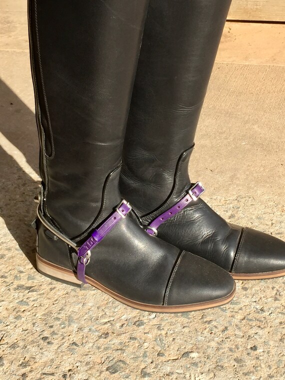 Étrivières En Cuir Pour Enfant Avec Boucles Nickelées - Équitation Jeune Cavalier - Neuf Sous Emballage