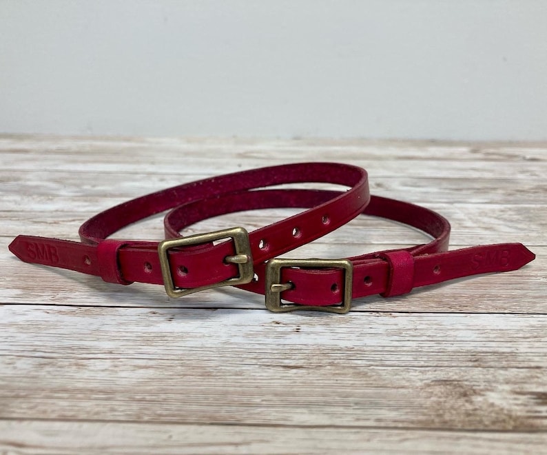 Colored Spur Straps English Spur Strap Set pair Hand Dyed Etsy