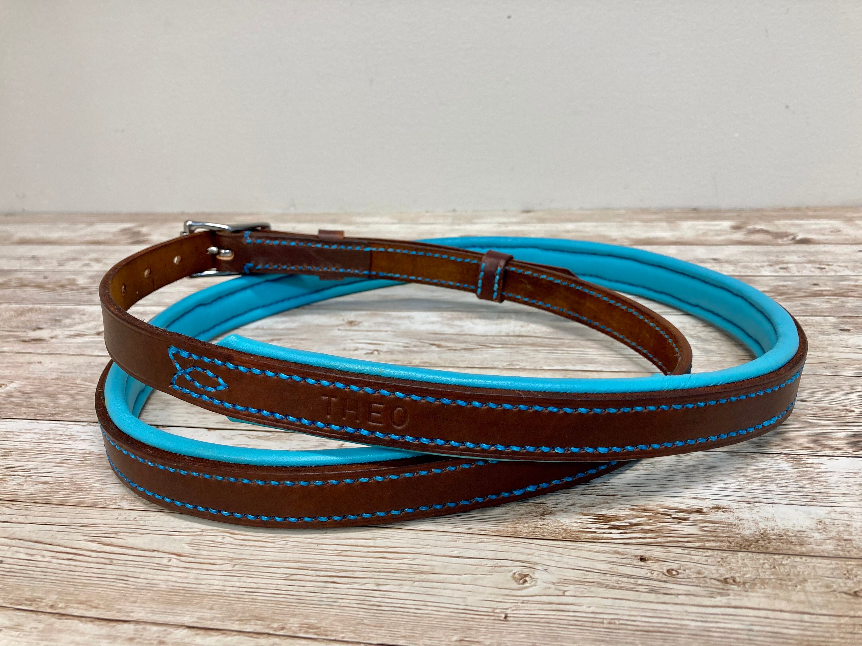 Personalized Horse Neck Strap 3/4 Wide Full Grain Etsy