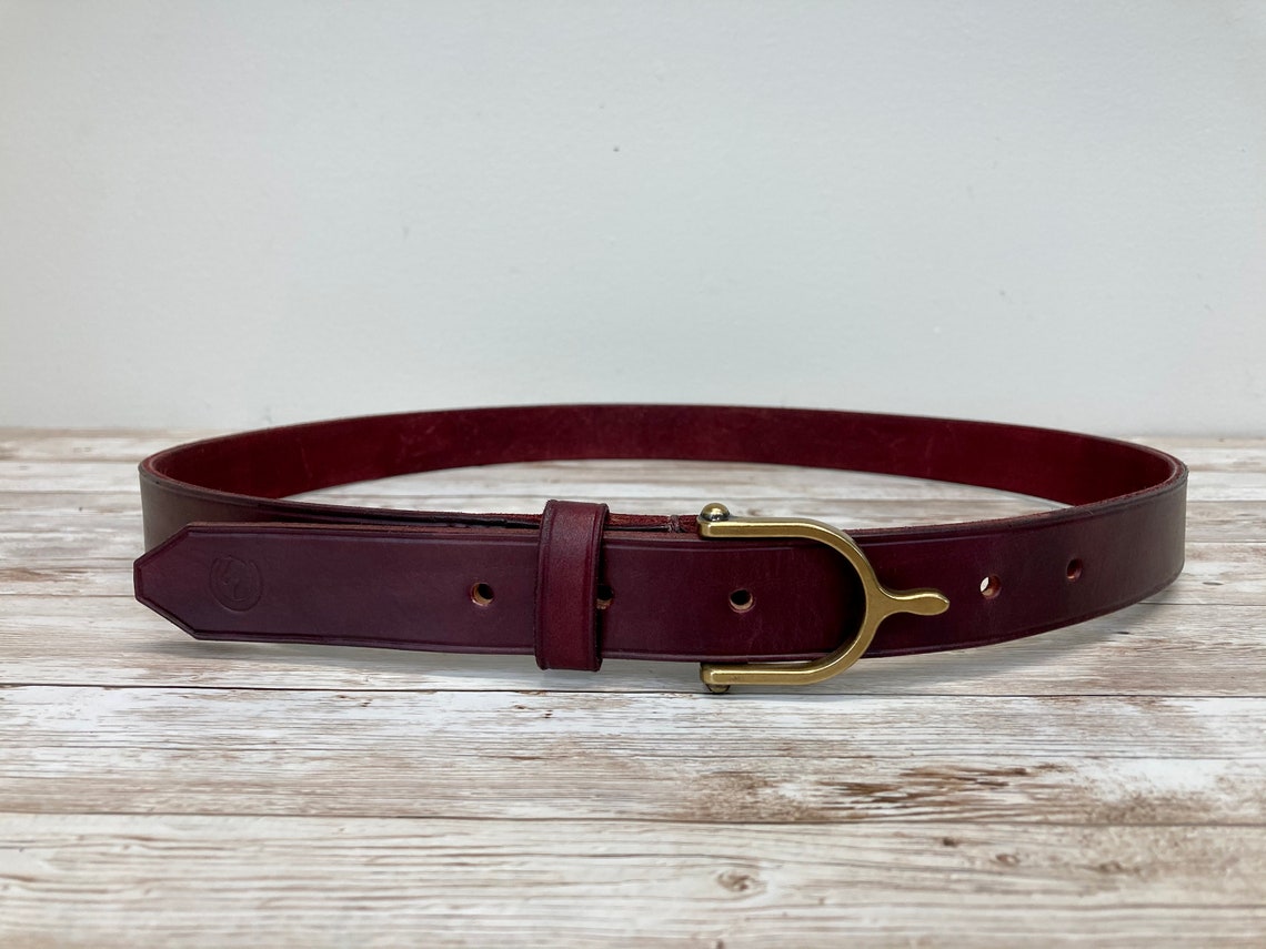 Choose Your Color Equestrian Leather Belt 1 Wide Full - Etsy