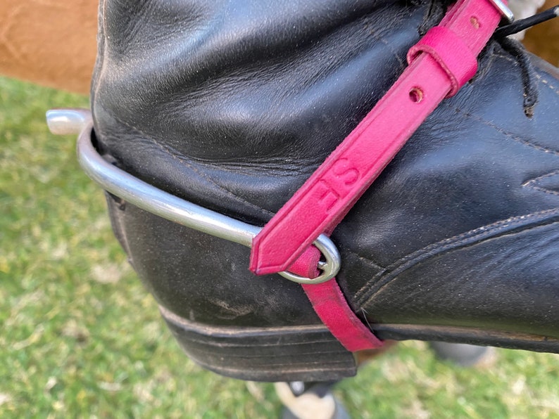 Colored Spur Straps English Spur Strap Set pair Hand Dyed Etsy