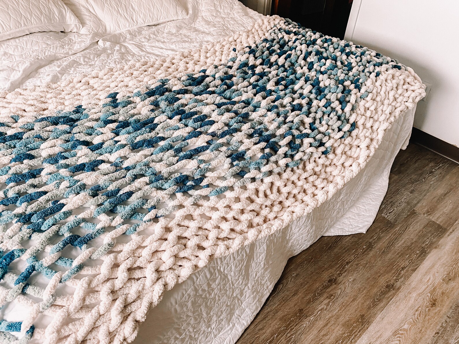 Handmade Chunky Throw Blanket Customizable Etsy