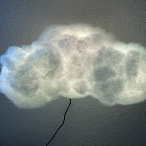 12” Long LED Cloud Lamp, Mini Multicolor Led Hanging Light, Nursery Room Decor, Photoshoot Prop, Game Room Lighting decor, Christmas Gift