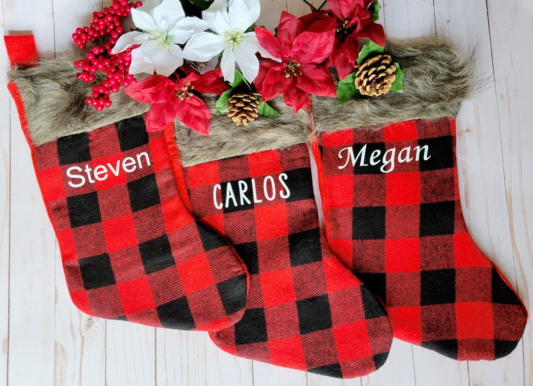 Personalized Christmas Stockings Holiday Gifts Personalized Name Christmas Stockings Buffalo