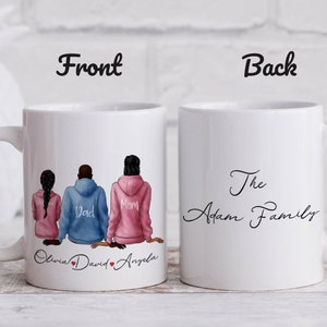 Personalized Family Mug, Custom Family Gift, Mom/Dad Coffee Cup, Custom Father's Day Gift, Father's Day Present from Son/Daughter