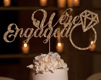 Nous sommes fiancés de gâteau, nous sommes fiancés de gâteau, décoration de fête de fiançailles, fiançailles, décorations de fête de fiançailles
