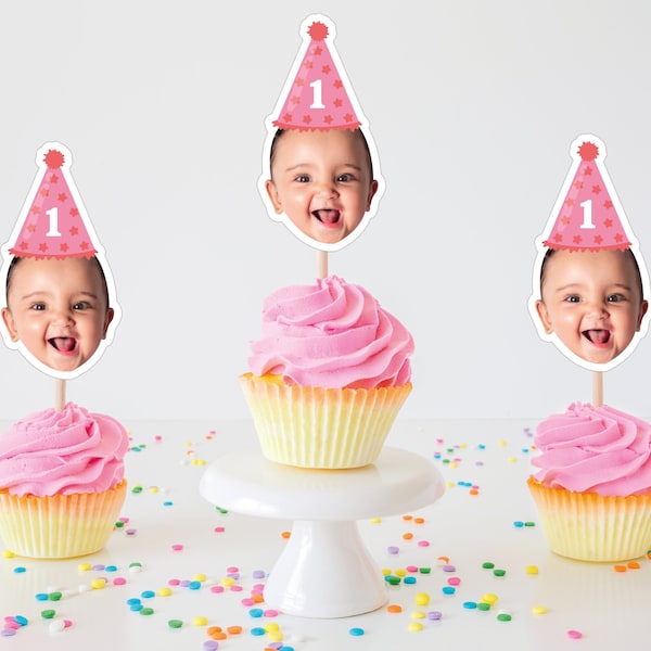 Custom Baby Face Cupcake Toppers Etsy