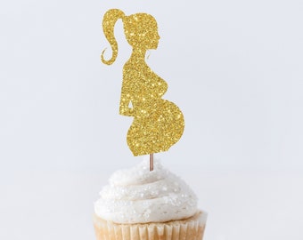 Pregnant Cake Topper Etsy