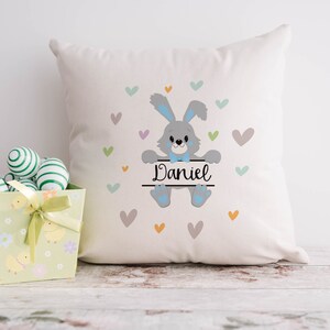 Personalized Easter Pillow Custom Easter Bunny Pillow Small Easter Decorative Cushion Holiday home decor Personalized Easter Pillow Custom Easter Bunny Pillow Small Easter Decorative Cushion Holiday home decor