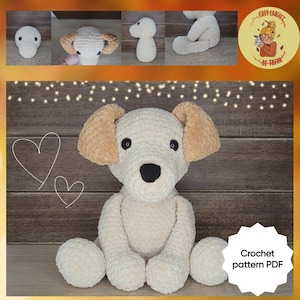 MODELLO DIGITALE: Peluche all'uncinetto per cucciolo/cane