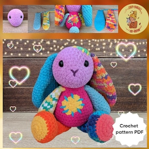 DIGITAL PATTERN: Tatty Bunny Crochet Plushie